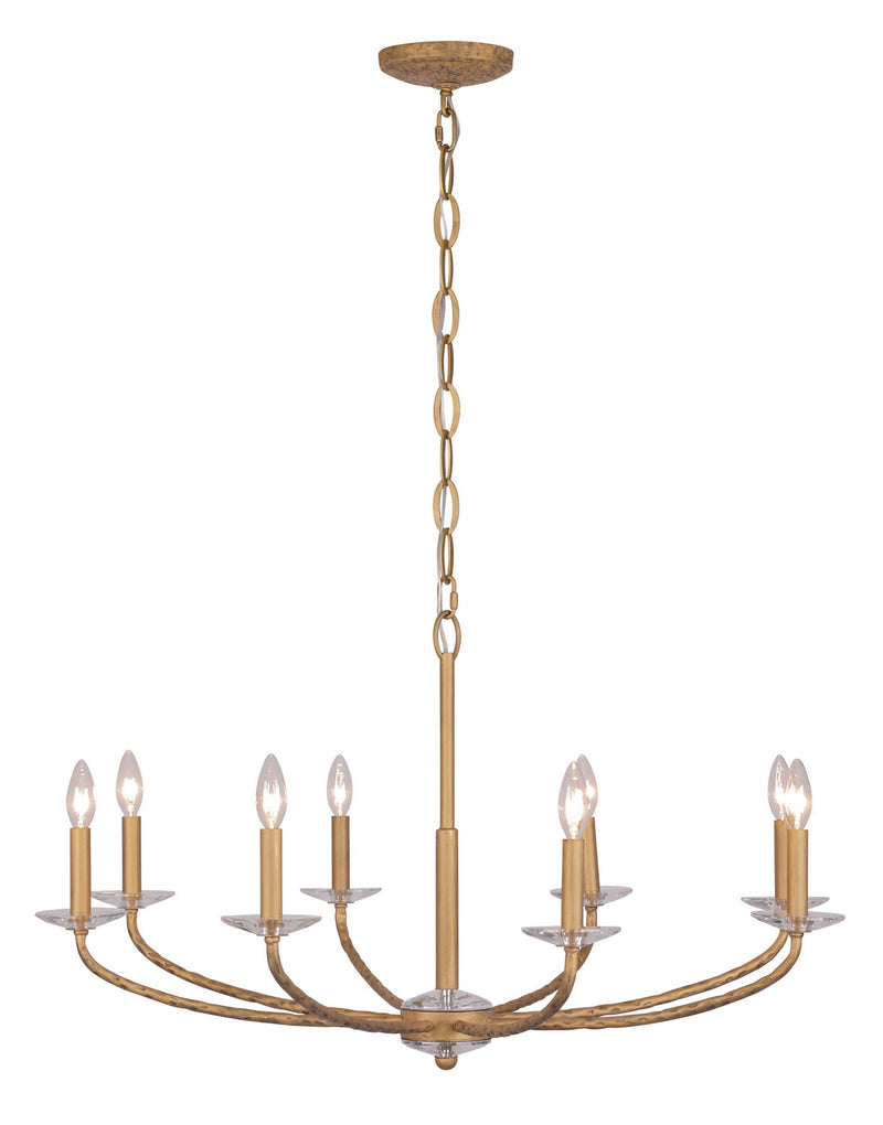 Minka Lavery 5287-788 Atella Eight Light Chandelier, Ashen Gold Alternate Image 3.jpg