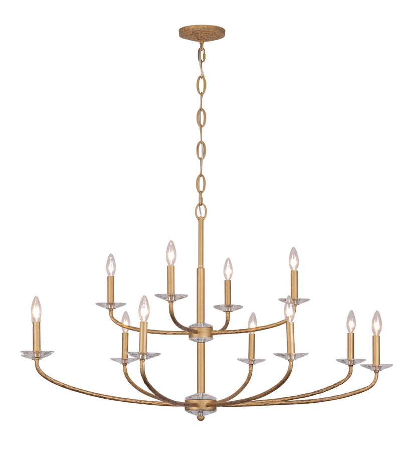 Minka Lavery 5288-788 Atella 12 Light Chandelier, Ashen Gold Alternate Image 2.jpg