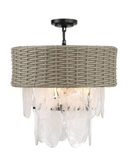 Minka Lavery 5296-66A Breakers Isle Six Light Semi Flush Mount, Coal Alternate Image.jpg