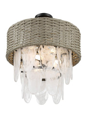 Minka Lavery 5296-66A Breakers Isle Six Light Semi Flush Mount, Coal Alternate Image 3.jpg