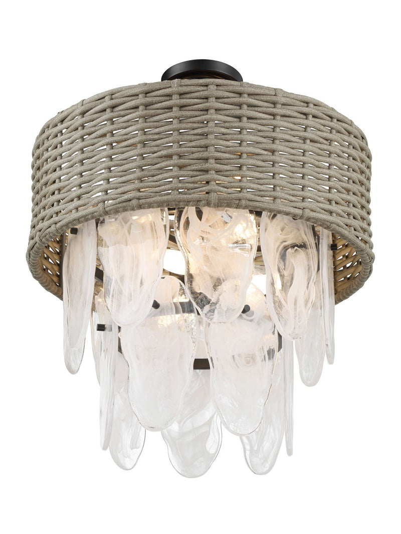 Minka Lavery 5296-66A Breakers Isle Six Light Semi Flush Mount, Coal Alternate Image 3.jpg