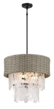 Minka Lavery 5296-66A Breakers Isle Six Light Semi Flush Mount, Coal Alternate Image.jpg