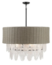 Minka Lavery 5297-66A Breakers Isle Nine Light Pendant, Coal Alternate Image 2.jpg