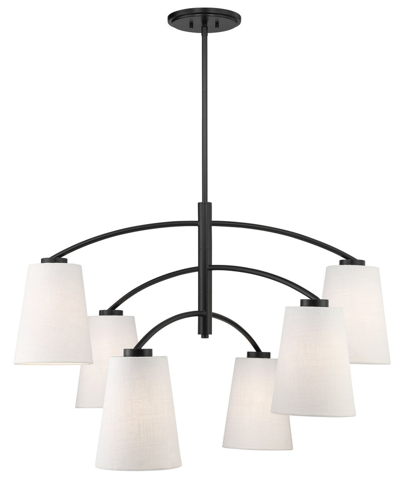 Minka Lavery 5397-66A Headington Six Light Chandelier, Coal Alternate Image 2.jpg