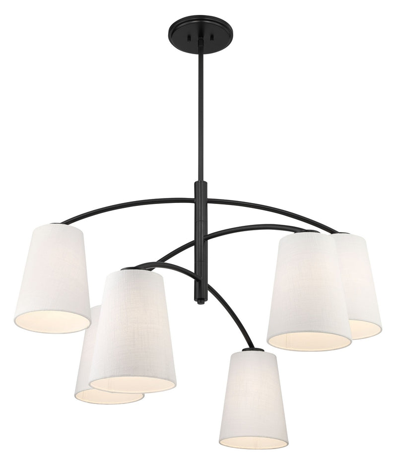 Minka Lavery 5397-66A Headington Six Light Chandelier, Coal Alternate Image 3.jpg