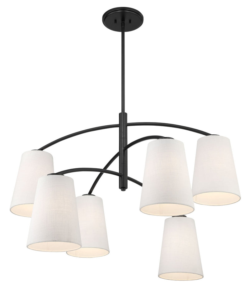 Minka Lavery 5397-66A Headington Six Light Chandelier, Coal Alternate Image 4.jpg