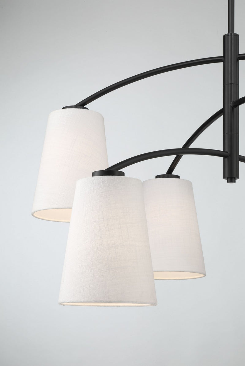 Minka Lavery 5397-66A Headington Six Light Chandelier, Coal Alternate Image.jpg