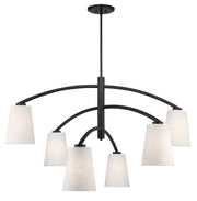 Minka Lavery 5399-66A Headington Six Light Chandelier, Coal Alternate Image 2.jpg