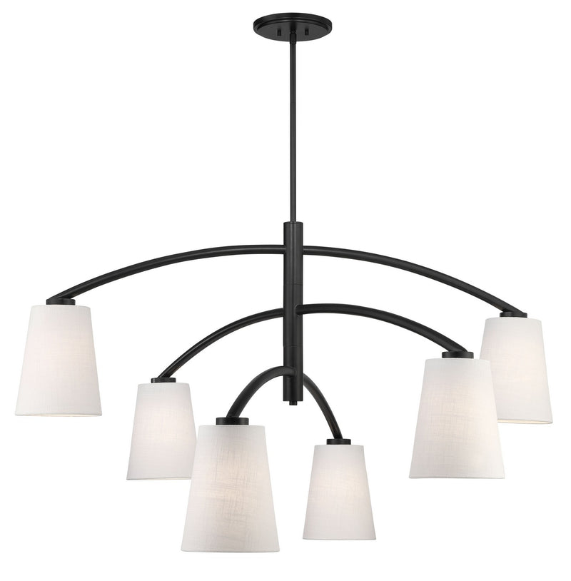 Minka Lavery 5399-66A Headington Six Light Chandelier, Coal Alternate Image 2.jpg