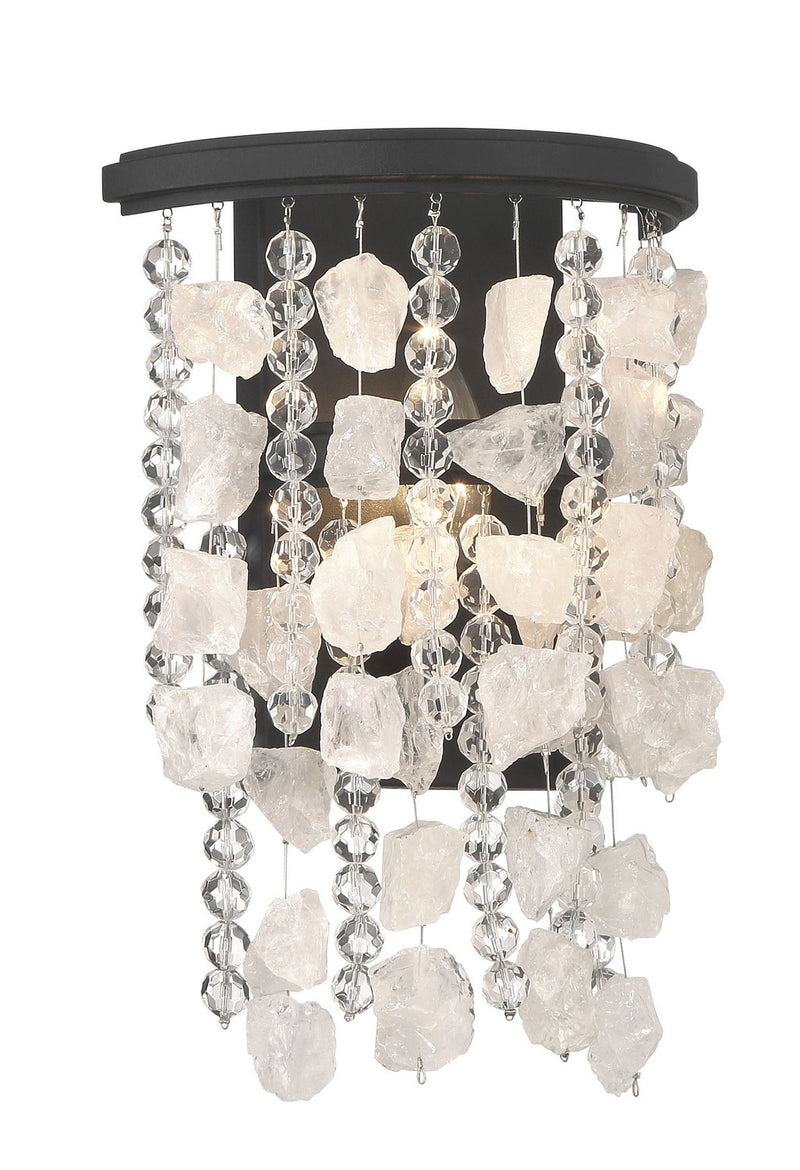 Minka Lavery 6701-66 Shimmering Elegance One Light Wall Sconce, Sand Coal Alternate Image 2.jpg