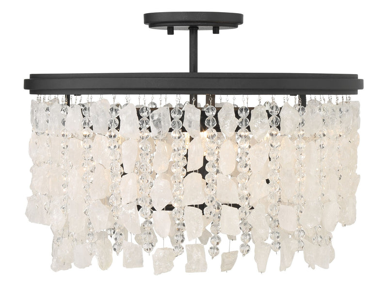 Minka Lavery 6703-66 Shimmering Elegance Four Light Semi Flush Mount, Sand Coal Alternate Image 2.jpg