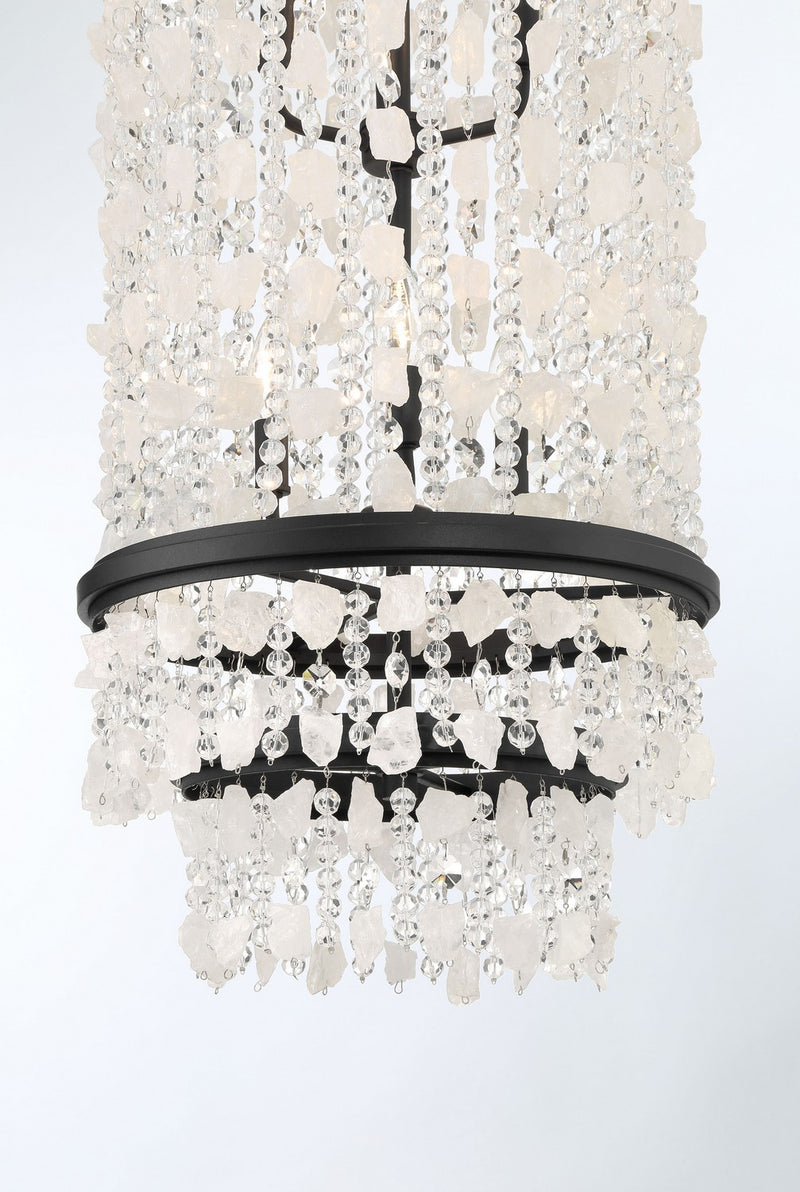 Minka Lavery 6704-66 Shimmering Elegance Six Light Foyer Pendant, Sand Coal Alternate Image 4.jpg