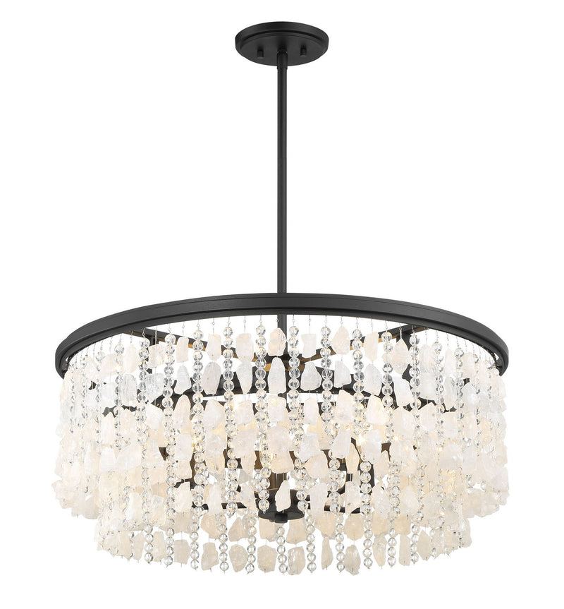 Minka Lavery 6705-66 Shimmering Elegance Five Light Chandelier, Sand Coal Alternate Image.jpg