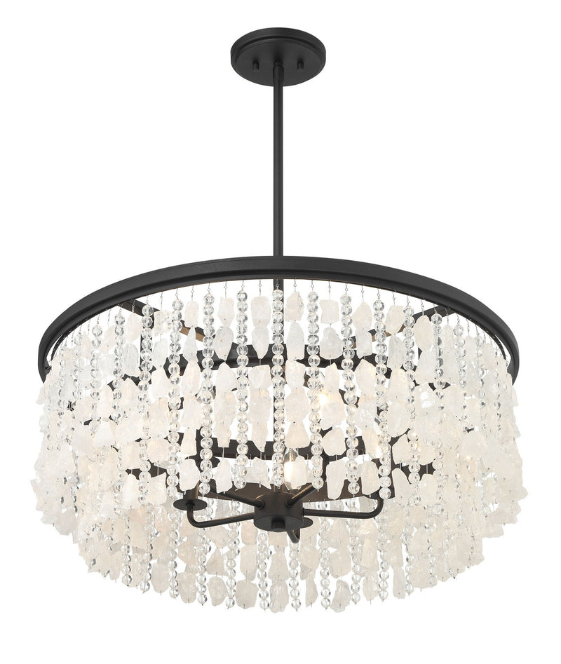 Minka Lavery 6705-66 Shimmering Elegance Five Light Chandelier, Sand Coal Alternate Image 3.jpg