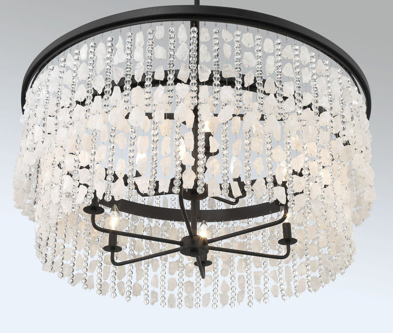 Minka Lavery 6706-66 Shimmering Elegance Nine Light Chandelier, Sand Coal Alternate Image 4.jpg