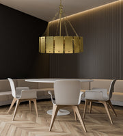Framburg 5868 BR Barrington Eight Light Chandelier, Brushed Brass Alternate Image.jpg