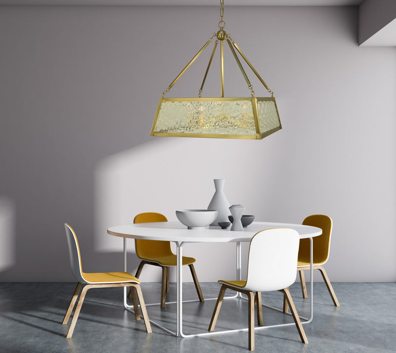 Framburg 5895 BR Avery Five Light Chandelier, Brushed Brass Alternate Image.jpg