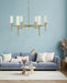 Framburg 5880 BR Emily Six Light Chandelier, Brushed Brass Alternate Image A.jpg