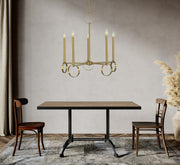 Framburg 5865 BR Olivia Five Light Chandelier, Brushed Brass Alternate Image.jpg