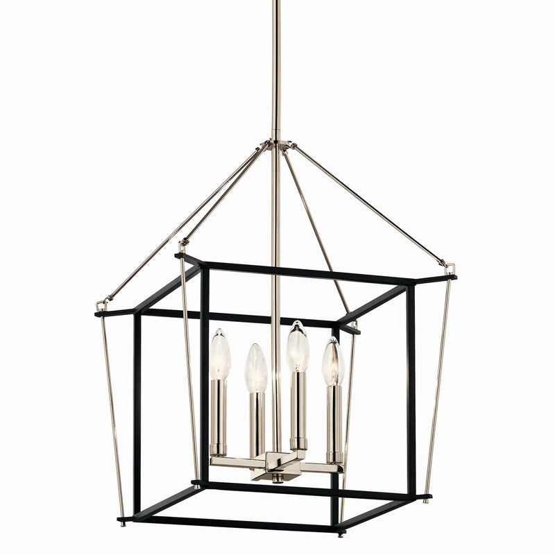Kichler 52626PN Four Light Foyer Pendant, Polished Nickel (3)