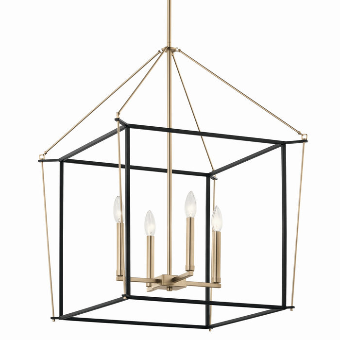 Kichler 52627CPZ Four Light Foyer Pendant, Champagne Bronze (3)
