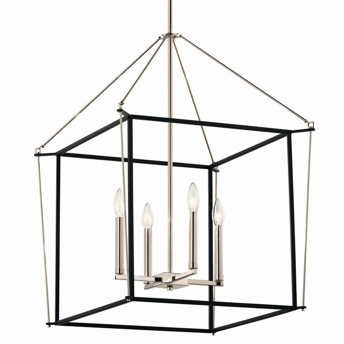 Kichler 52627PN Four Light Foyer Pendant, Polished Nickel (3)