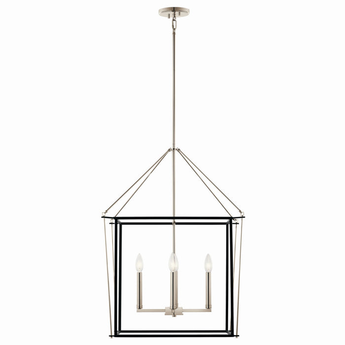 Kichler 52627PN Four Light Foyer Pendant, Polished Nickel (4)