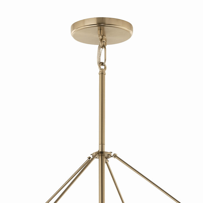 Kichler 52628CPZ Eight Light Foyer Pendant, Champagne Bronze (2)