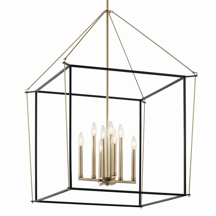 Kichler 52628CPZ Eight Light Foyer Pendant, Champagne Bronze (3)