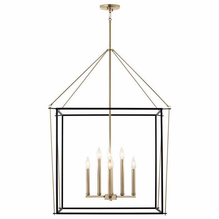 Kichler 52628CPZ Eight Light Foyer Pendant, Champagne Bronze (4)