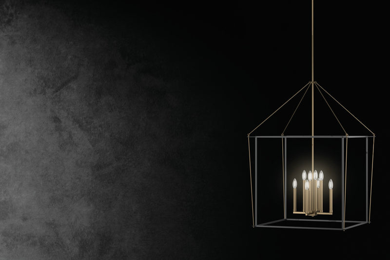 Kichler 52628CPZ Eight Light Foyer Pendant, Champagne Bronze (5)