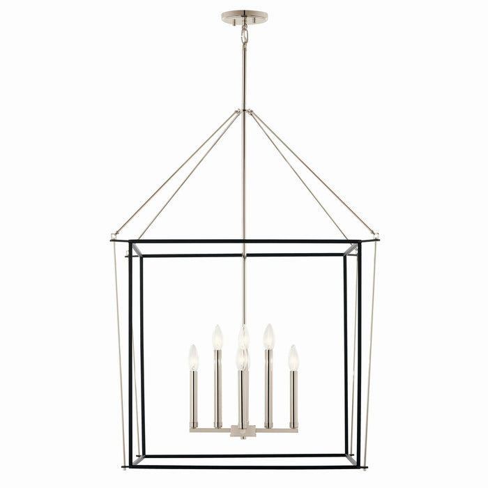 Kichler 52628PN Eight Light Foyer Pendant, Polished Nickel (4)