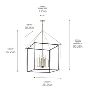 Kichler 52628PN Eight Light Foyer Pendant, Polished Nickel (5)