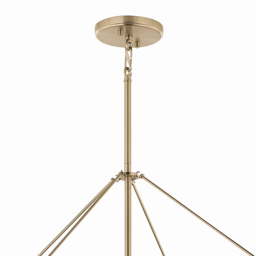 Kichler 52629CPZ Eight Light Foyer Pendant, Champagne Bronze (2)