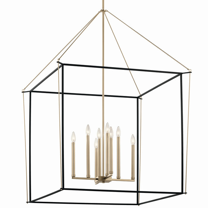 Kichler 52629CPZ Eight Light Foyer Pendant, Champagne Bronze (3)