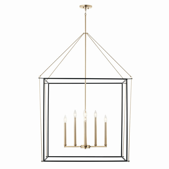 Kichler 52629CPZ Eight Light Foyer Pendant, Champagne Bronze (4)