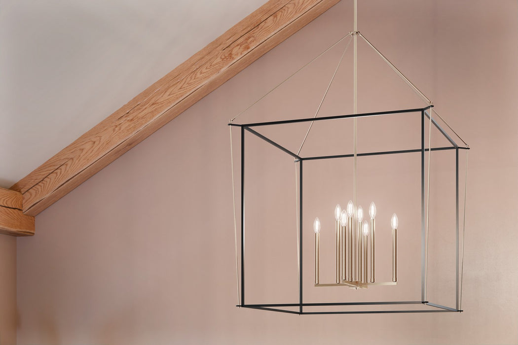 Kichler 52629PN Eight Light Foyer Pendant, Polished Nickel (6)