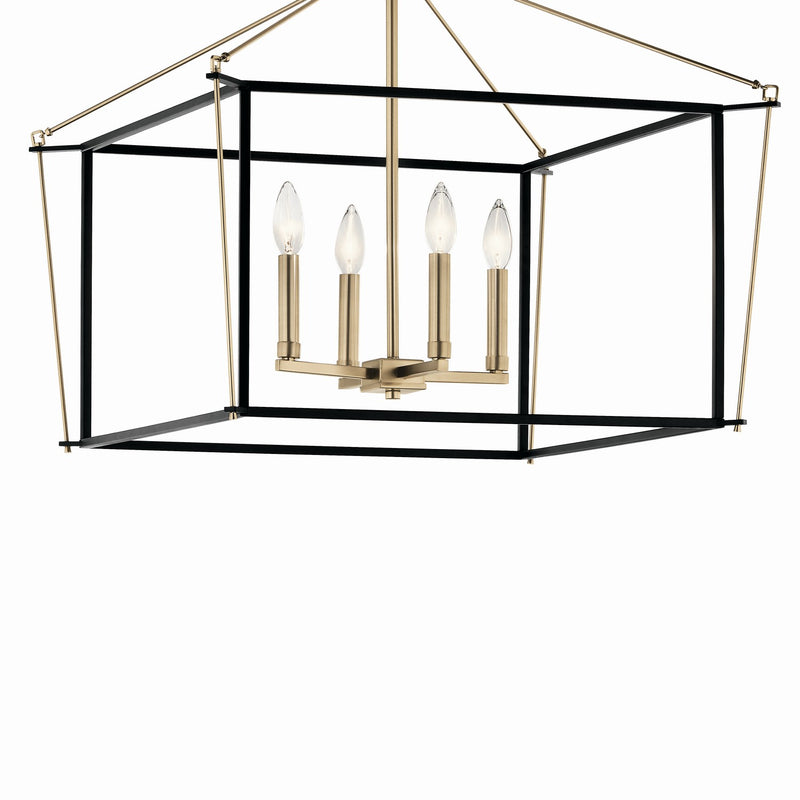 Kichler 52632CPZ Four Light Semi Flush Mount, Champagne Bronze (3)