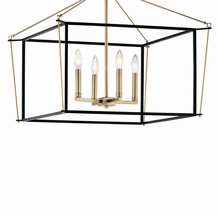 Kichler 52632CPZ Four Light Semi Flush Mount, Champagne Bronze (3)