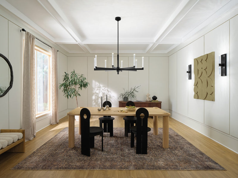 Kichler 52668BK LED Chandelier, Black (6)