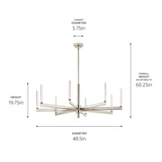 Kichler 52668PN LED Chandelier, Polished Nickel (5)