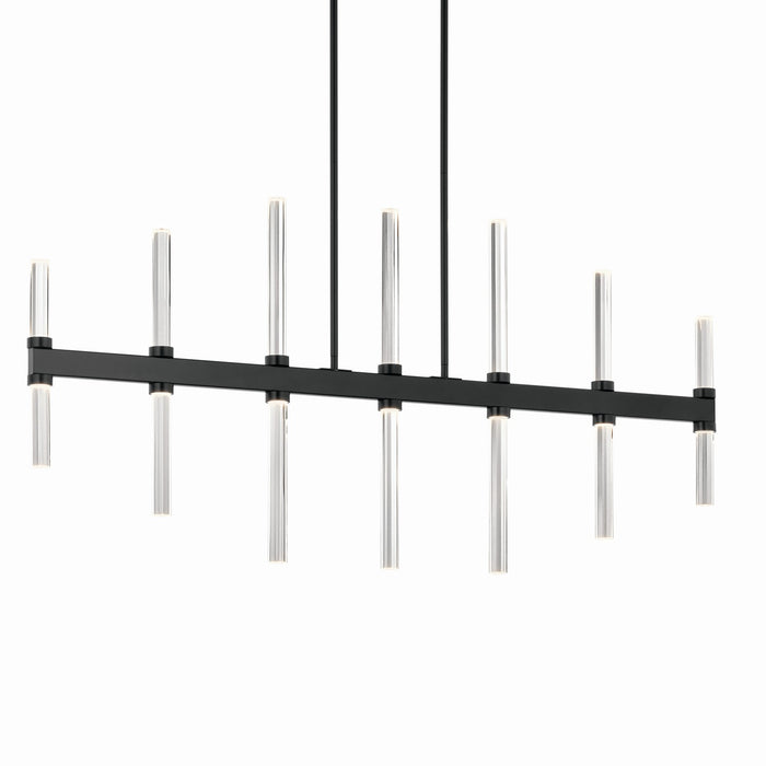 Kichler 52670BK LED Linear Chandelier, Black (2)