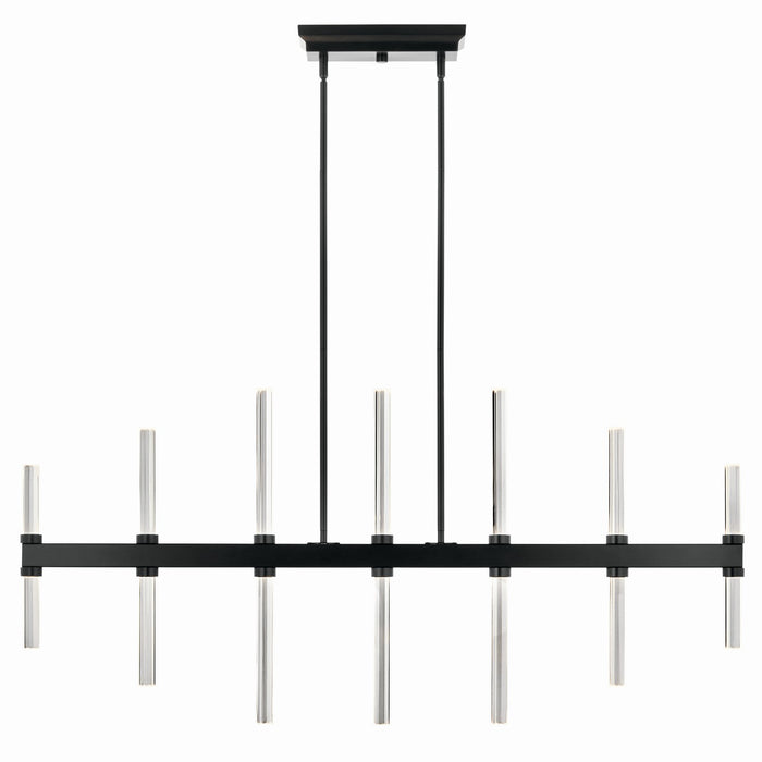 Kichler 52670BK LED Linear Chandelier, Black (3)