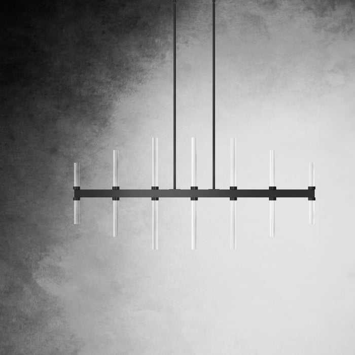 Kichler 52670BK LED Linear Chandelier, Black (5)