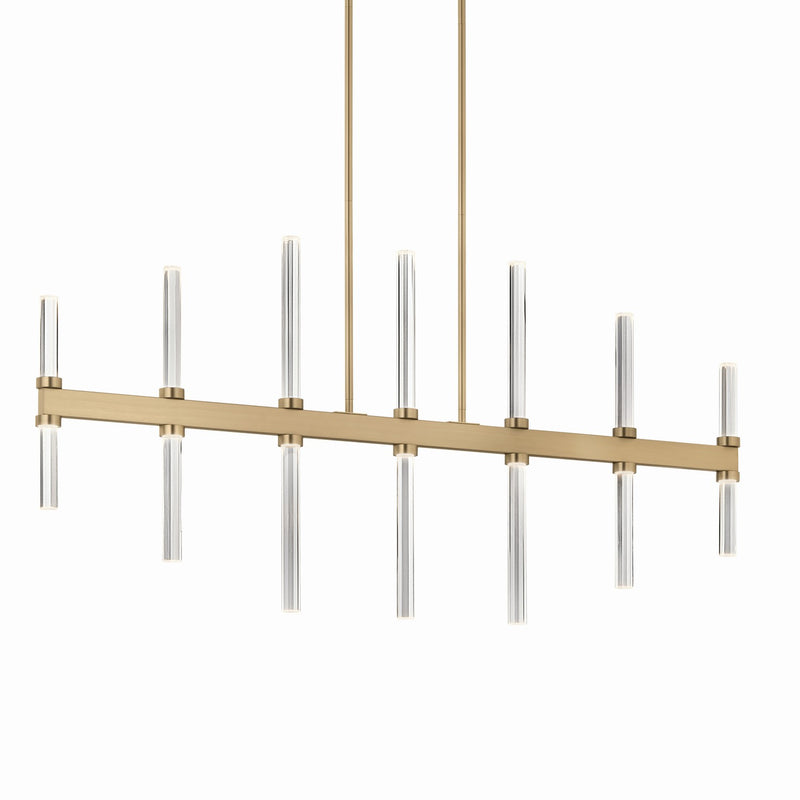 Kichler 52670CPZ LED Linear Chandelier, Champagne Bronze (2)