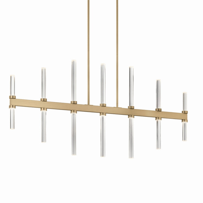 Kichler 52670CPZ LED Linear Chandelier, Champagne Bronze (2)