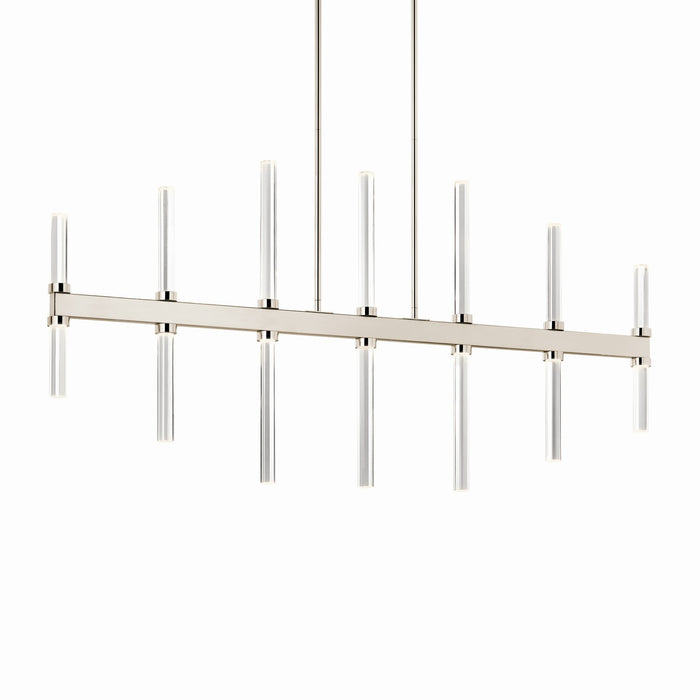 Kichler 52670PN LED Linear Chandelier, Polished Nickel (2)