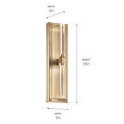 Kichler 52671CPZ LED Wall Sconce, Champagne Bronze (6)