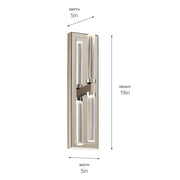 Kichler 52671PN LED Wall Sconce, Polished Nickel (6)