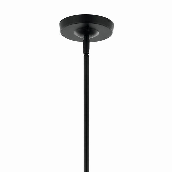 Kichler 52673BK Six Light Chandelier, Black (3)